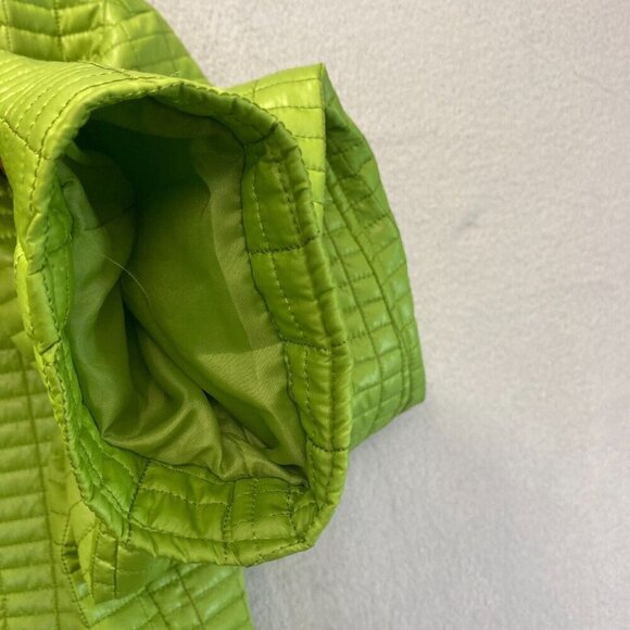 NEW Chicos Additions Green Quilted Zip Up Spring Jacket Size 2 (Large) Telluride - Picture 10 of 15